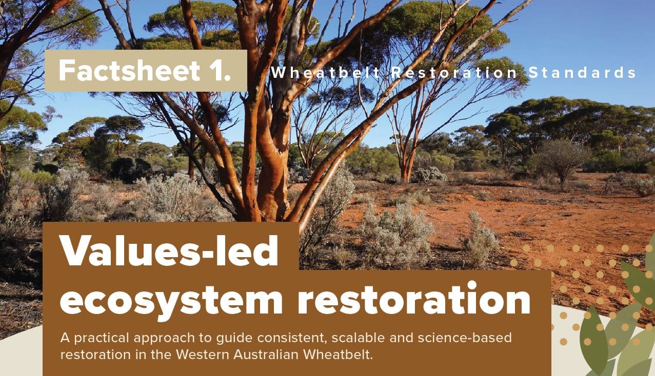 Factsheet 1 - Values led ecosystem restoration (Wheatbelt Restoration ...